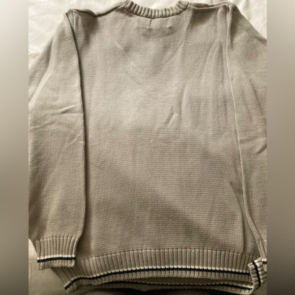 Men's BILL BLASS Beige Argyle Sweater - Picture 5 of 5